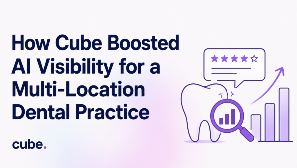How Cube Boosted AI Visibility for a Multi-Location Dental Practice
